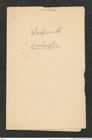 Nachlass Franz Steindachner, historischer Umschlag, Korrespondenz Charles Wachsmuth, Inv.Nr. 569.02, Seite 1